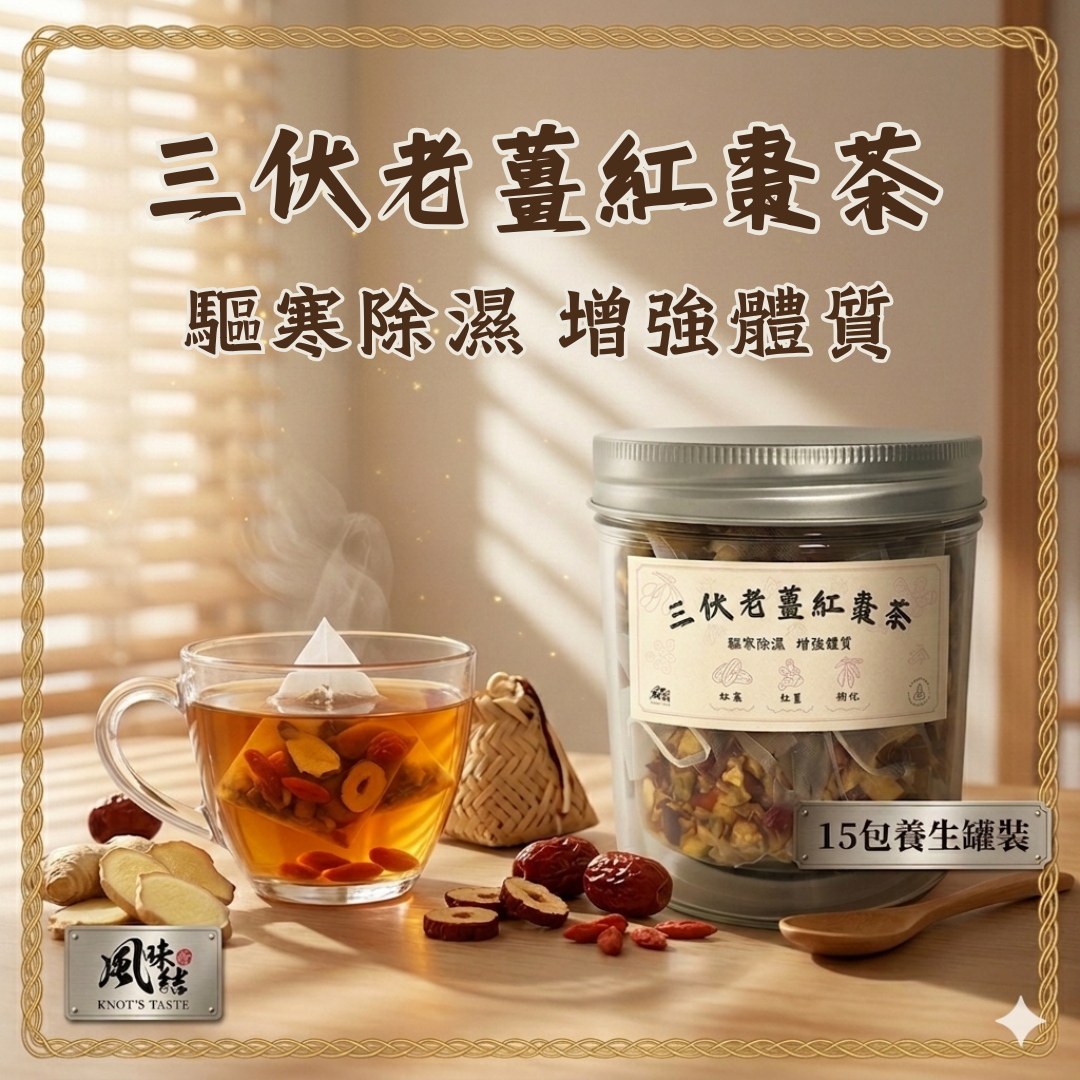 三伏老姜紅棗茶 （15包足料養生罐裝）