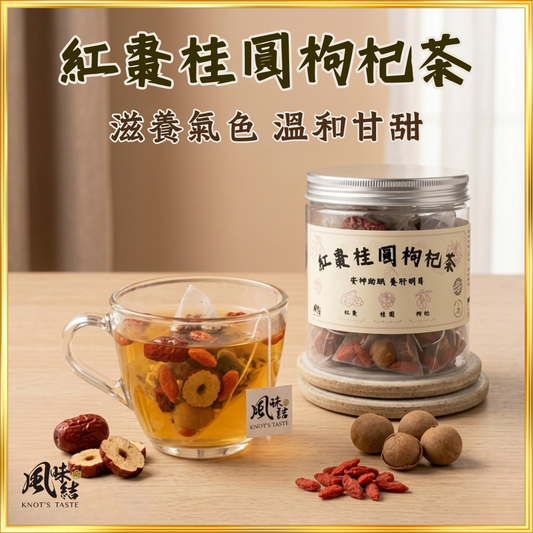 【香港養生】紅棗桂圓枸杞茶｜15包足料養生茶包推薦 - 風味結