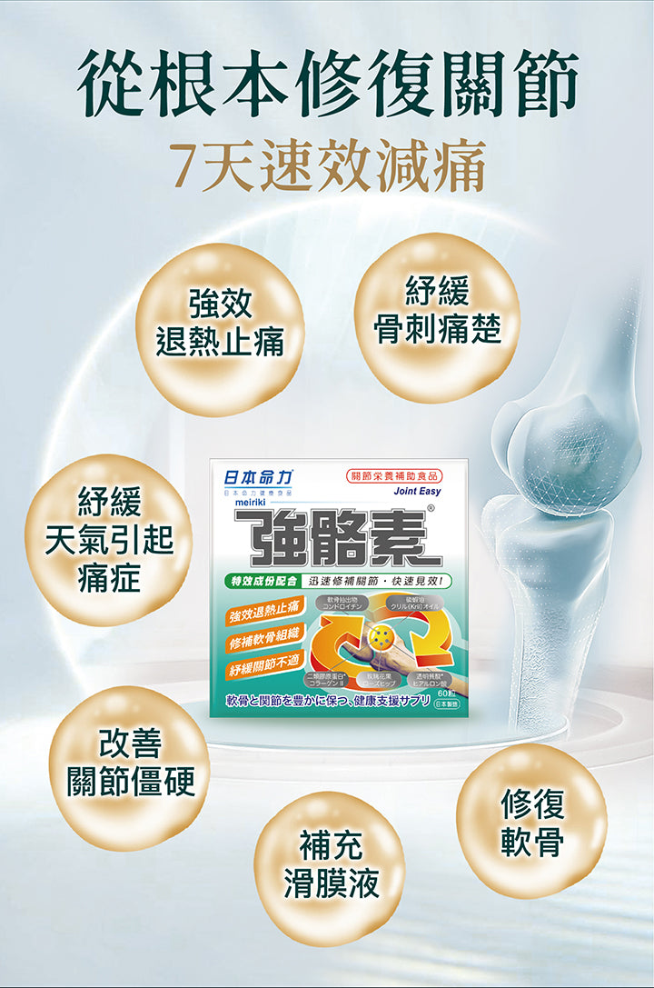 日本命力 - 強骼素 (60粒裝）<$388盒起>