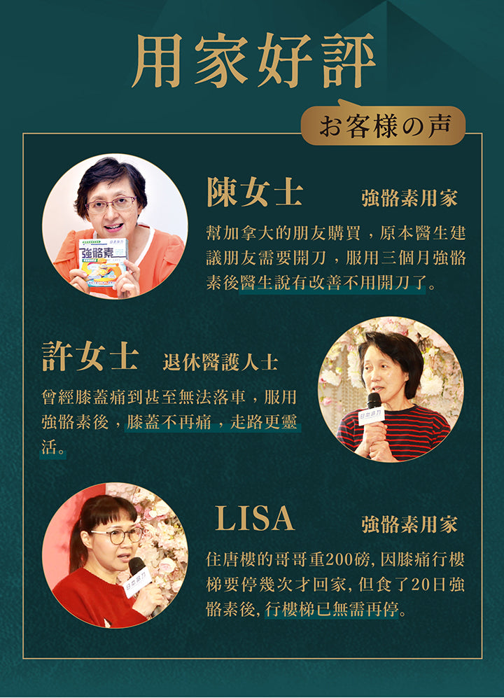 日本命力 - 強骼素 (60粒裝）<$388盒起>