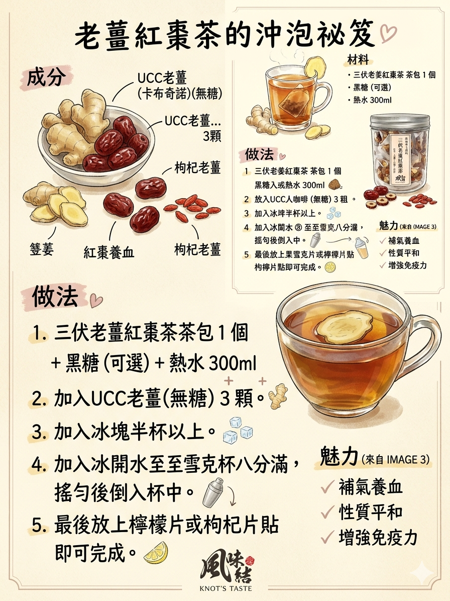 三伏老姜紅棗茶 （15包足料養生罐裝）