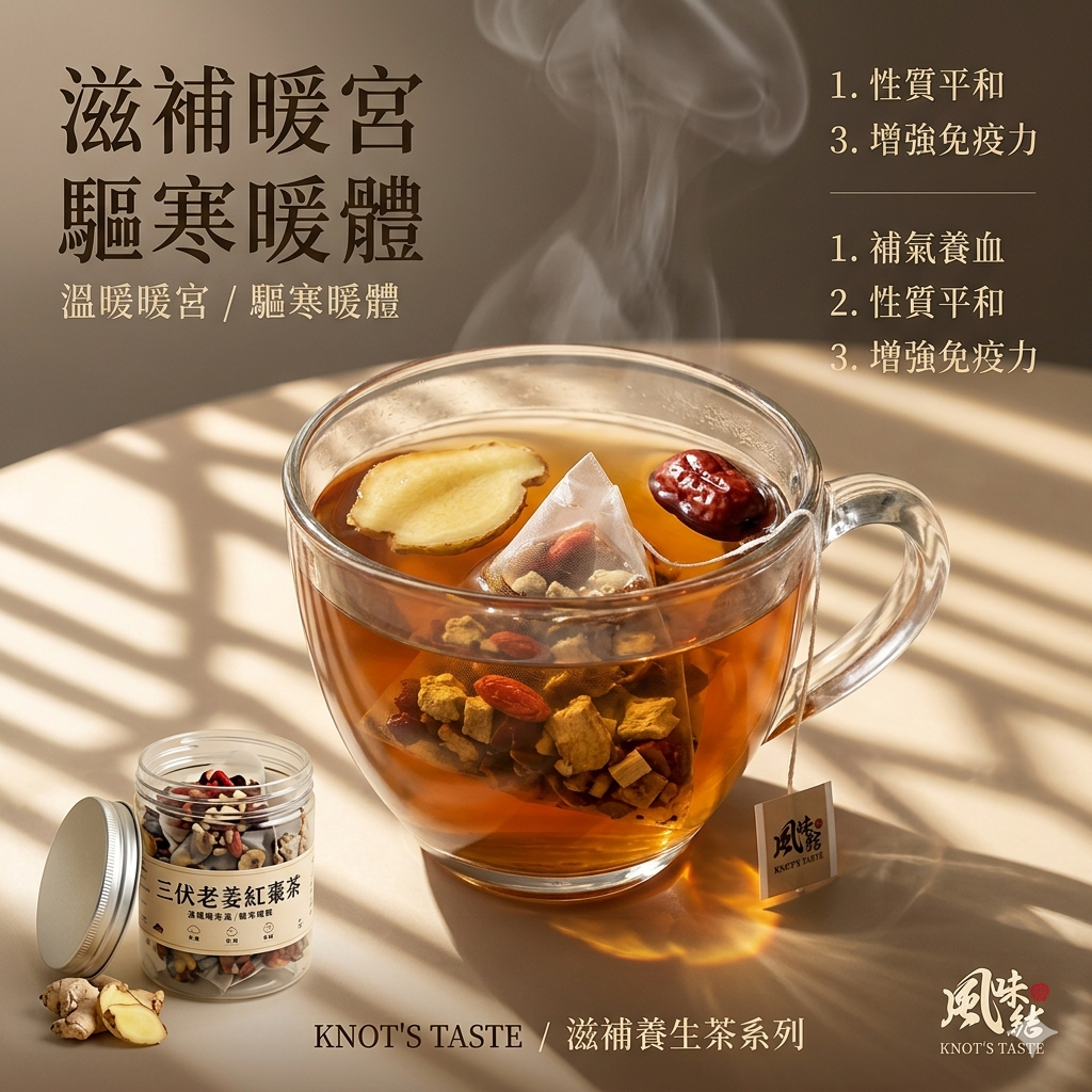 三伏老姜紅棗茶 （15包足料養生罐裝）