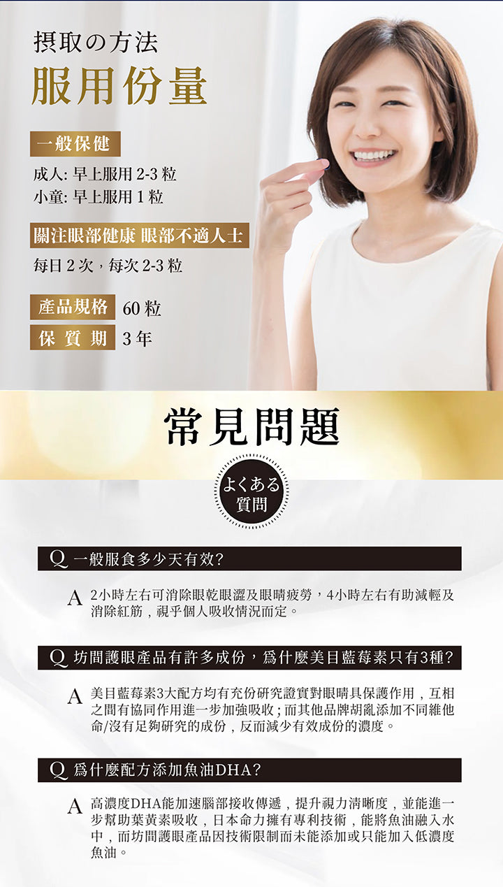 日本命力 - 美目藍莓素 （60粒裝）<$388盒起>